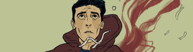 art of eddie kaspbrak floating.